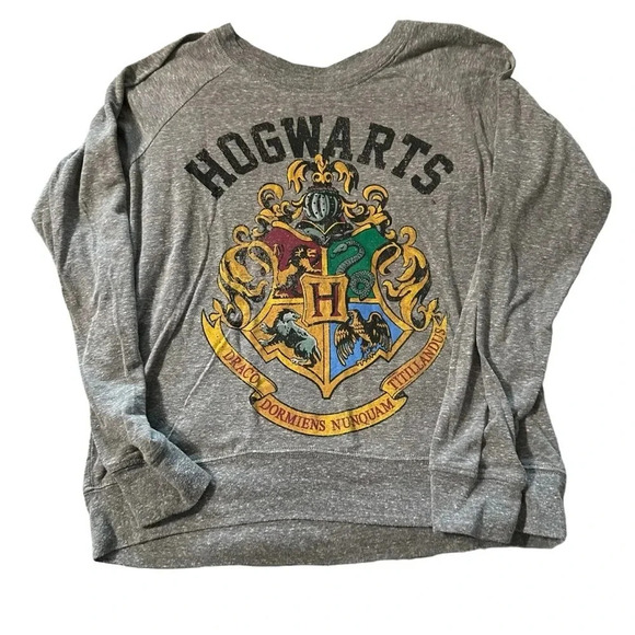 Warner Bros. Tops - Harry Potter women's small lightweight grey sweatshirt